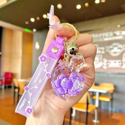 Mr. Auen Creative Floating Quicksand Keychains Liquid Keychains with Pendant Key Chain