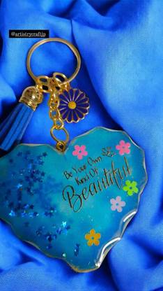 Artistry craft Heart shape Resin keychain Key Chain