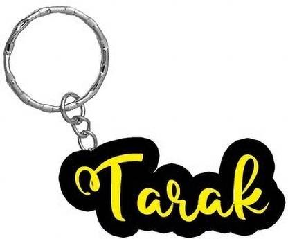 SY Gifts Tarak Name Black Yellow Name Keychain Key Chain