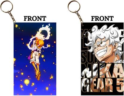 Hariyaali Enterprises LLP One Piece LUFFY NIKA FRUIT Unique Style 2 pcs Combo Key Chain