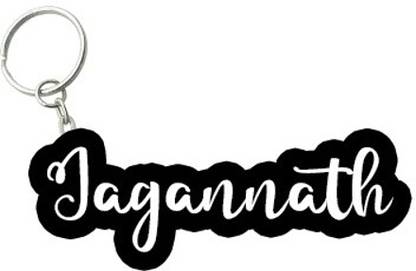 SY Gifts Jagannath Black White Name Keychain Key Chain