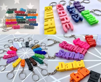 NIK-INOV 3D Customized personalized name logo Key Chain