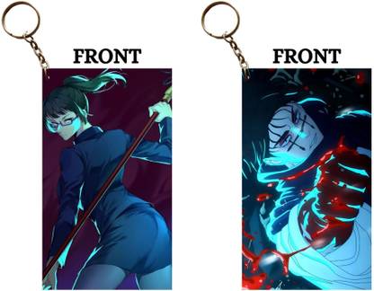 Hariyaali Enterprises LLP Jujutsu Kaisen MAKI ZENIN VS CHOSO WHO WILL WIN Unique Style 2 pcs Combo Key Chain