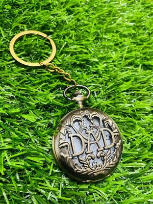Next Gen Keychains Worlds Best Dad high quality pocket watch keychain for gifting dad Key Chain