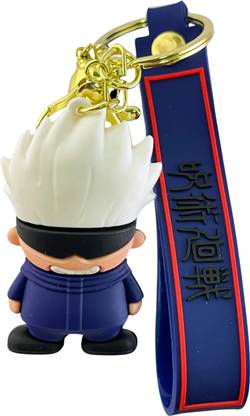 Kraft Crate Satoru Gojo inspired 3D Rubber Keychain | Jujutsu Kaisen-Anime Collectibles | Key Chain