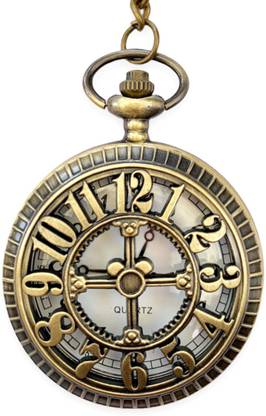 prishio Antique Steampunk Vintage Pocket Watch Metal Keychain Classic Retro Vintage Key Chain