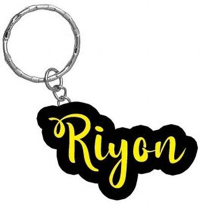 SY Gifts Riyon Name Black Yellow Name Keychain Key Chain