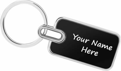 MOXTER Personalized Premium Metal Keychain With Name Engraved, Key Ring Key Chain