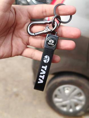 OFM Heavy Duty Excellent Quality -Premium Pack Metal/Leather- For Tata Vehicles Key Chain