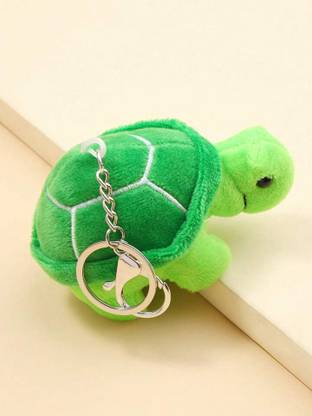 HappierYou Green Turtle Soft Toy Keychain | Cute Turtle Plush Toy Keychain Key Chain