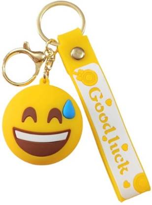 PEARLISH Emoji 3D Rubber Keychain Key Chain