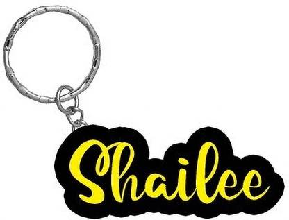 SY Gifts Shailee Name Black Yellow Name Keychain Key Chain