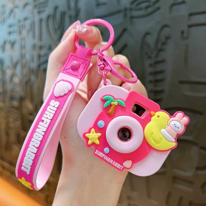 MAAGHI Pink Camera Key Chain Key Chain
