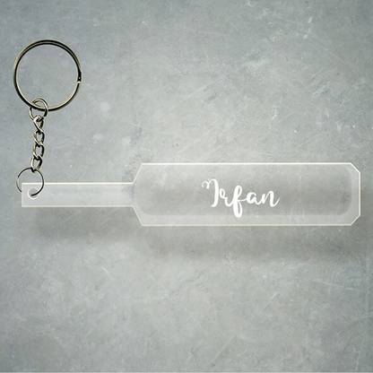 SY Gifts Cricket Bat Logo Design With Irfan Name Key Chain