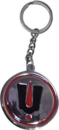 New Dimension Store Thirupathi Balaji Namam Red and Black Color Metal Combination Key Chain