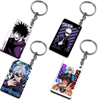 Desi Bonkers Anime Double side Printed keyholder Of Gogo & Jujutsu Kaisen For Bike, Scooty Key Chain