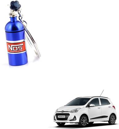 SEMAPHORE NOS Bottle Keychain Pill Box Storage Key Ring Blue for Hyundai i10 Key Chain