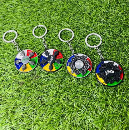 Attraction Multicolor Rotating Spinner Keychain Key Chain