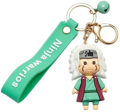 Funfob Naru-to Keychain Jiraiya with Hook & Straps (Jiraiya New) Key Chain