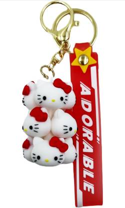HappierYou Grape Style 3D Hello Kitty Keychain | Backpack charm Keychain Key Chain