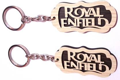 ROYAL ENFIELD keychains Bullet Bike wooden RE Key Chain