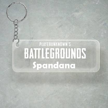 SY Gifts PUBG Design With Spandana Name Key Chain