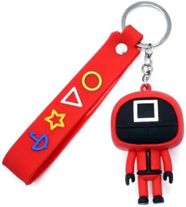 Partywala S-Quid Game Character Lanyard Keychain (Pack of 2) Key Chain