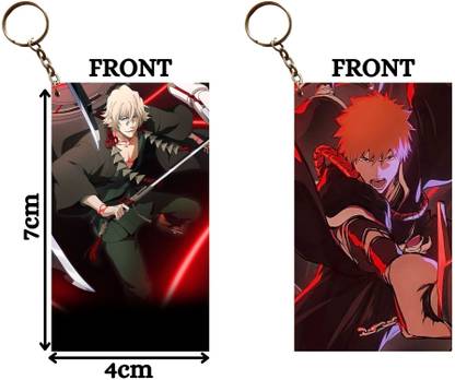 Hariyaali Enterprises LLP Bleach AIZEN AND ICHIGO DOUBLE GANG Unique Style 2 pcs Combo Key Chain