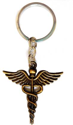 MISMIL Gold color Doctor Symbol Key Chain