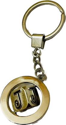 Next Gen Keychains Alphabet J rotating premium quality keychain for men & woman Key Chain