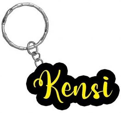 SY Gifts Kensi Name Black Yellow Name Keychain Key Chain