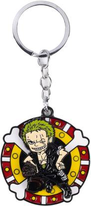 mik One Piece Roronoa Zoro's Cyclone Slash Rotating Key Chain
