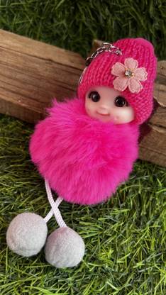 NSV Cute Eyes Baby Doll Keychain | Soft Doll Gifting Keyring Key Chain