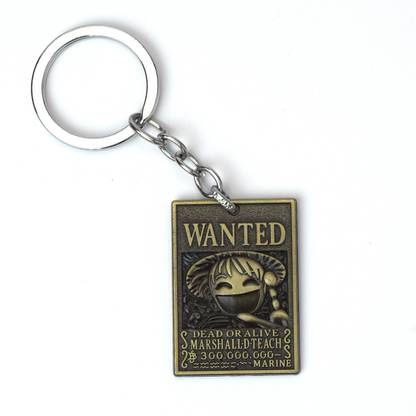 Daiyamondo Marshall Wanted One Piece Metal Keychain Anime Keychain In Metal Key Chain