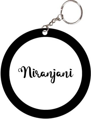 SY Gifts Niranjani Name Black Keychain Key Chain