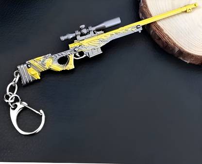 MAG BEE PUBG AWM Sniper -Dragon Finish Key Chain