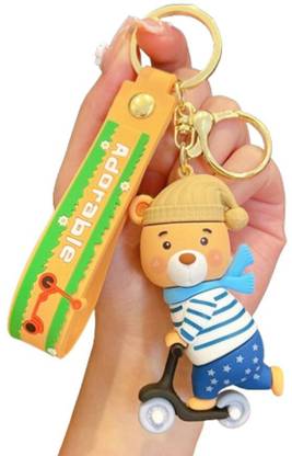 GINOYABROTHERS Cute Silicon Cartoons Trendy Keychain for boy and girls Key Chain