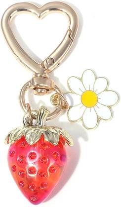 sannidhi Strawberry Keychain Bag Charm Gift Box for Girls Women Key Chain