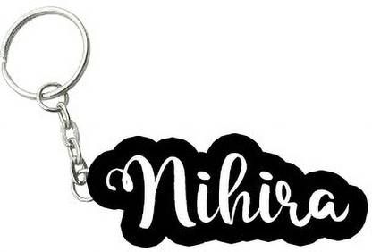 SY Gifts Nihira Black White Name Keychain Key Chain