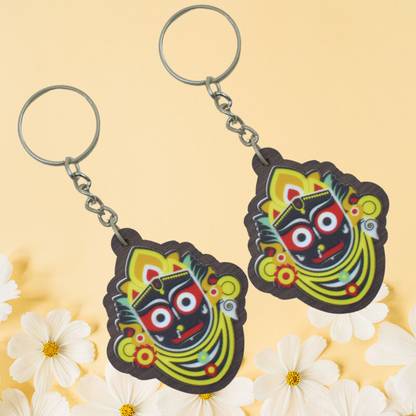 Jagannath World key-ring-jaga-wood-set-2-0T Key Chain