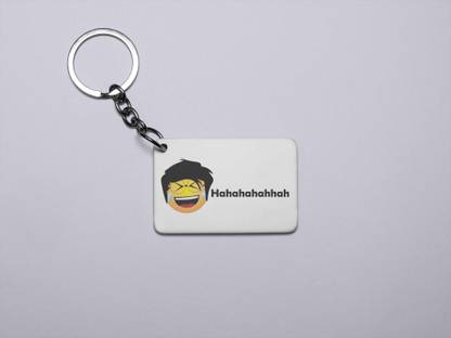 DOGAR ESSENTIALS ROFL Emoji- Printed Acrylic Keychains(Pack Of 2) Key Chain