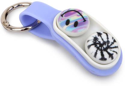 Miniboss PopPuck Trick Magnet & Fidget Toy with Two Magnetic Pucks | Black Flip Key Chain Key Chain