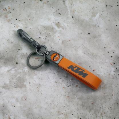 Daiyamondo KTM Stylish Leather Stripe keychain .best quality leather keychain Key Chain
