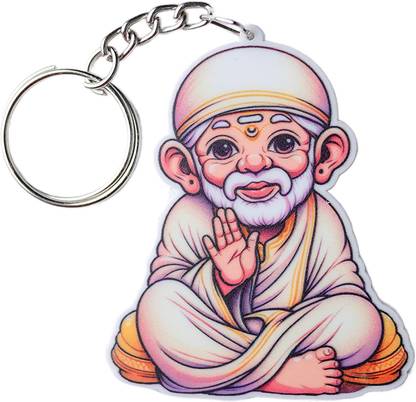 SUKH8 Sai Radiance ACRYLIC Keychain: Embrace Everlasting Serenity and Protection Key Chain