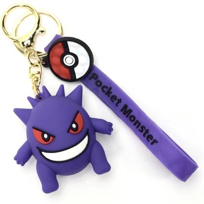 Shop Grab Famous Evil Pokemon Gengar 3D Keychain for Car with Hook for Pokemon Lovers Key Chain
