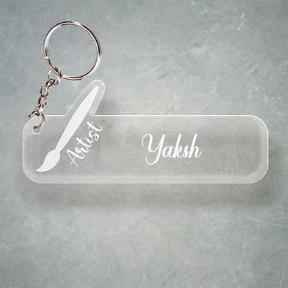 SY Gifts D2 Artist Keychain With Yaksh Name Key Chain