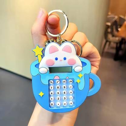 Mr. Auen Bunny Calculator with Mini Game Keychain Cartoon Keychain for Boys & Girls Key Chain