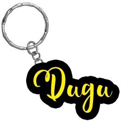 SY Gifts Dugu Name Black Yellow Name Keychain Key Chain