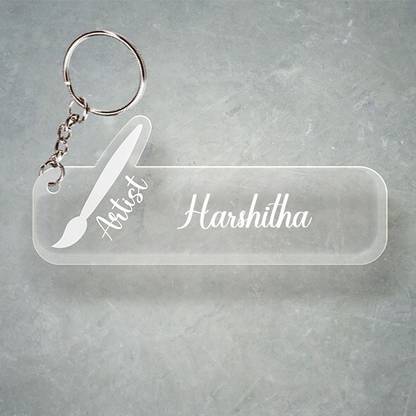 SY Gifts D2 Artist Keychain With Harshitha Name Key Chain
