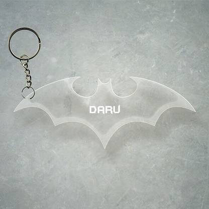 SY Gifts Batman Logo Desigh With Daru Name Key Chain